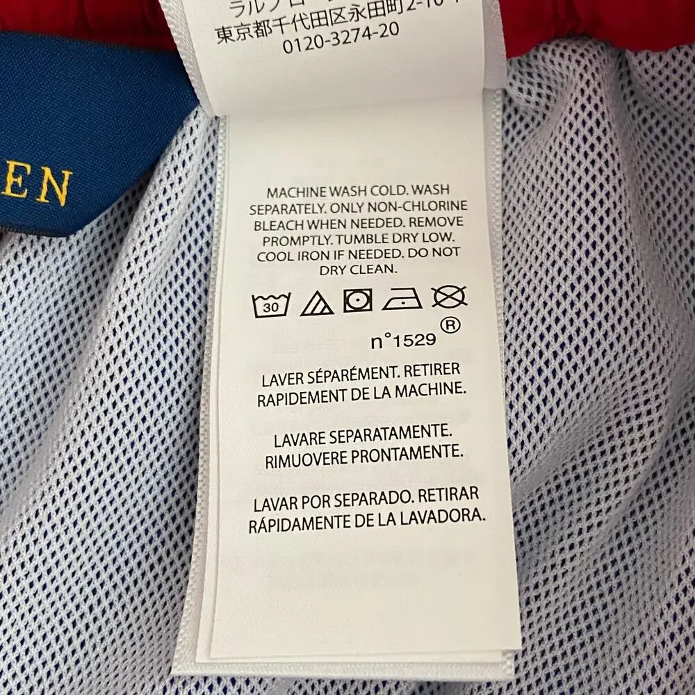 Polo Ralph Lauren Swim Trunks Men's XS Pockets Drawstring Waist Royal Blue NEW
